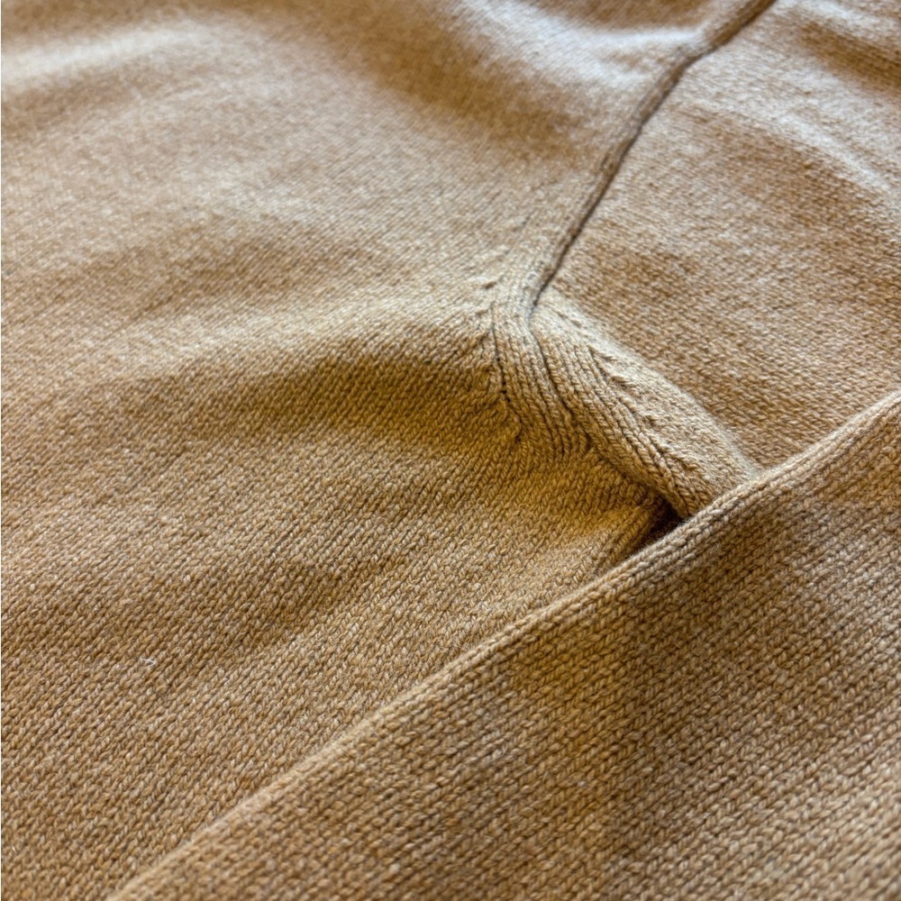 Tibi Recycled Cashmere Carre Oversized Sweater in Caramel - Picture 8 of 11
